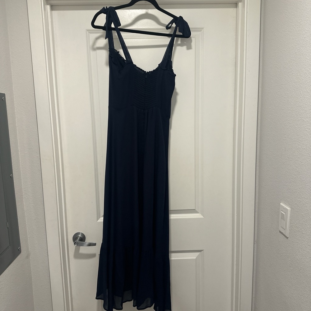 Reformation Nikita Navy Dress Size 8 - Picture 3 of 5